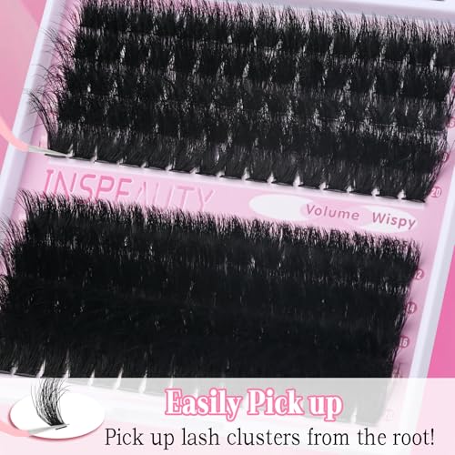 Lash Clusters Kit 150D+200D Eyelash Extensions 12-20mm with Bond & Seal