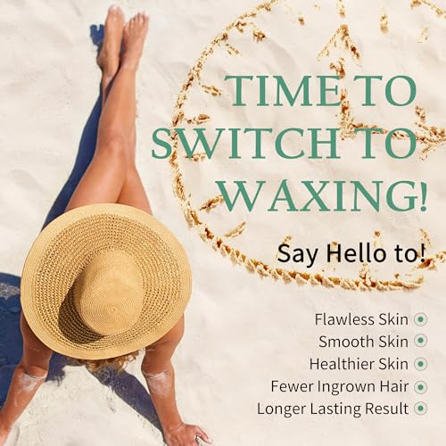 Maxpearl Hard Wax Beads 2.5LB + 10.5OZ - Brazilian, Bikini Waxing, Face, Eyebrows, Underarms, Arms, Chest, Back, Legs, Jasmine & Coconut Formula