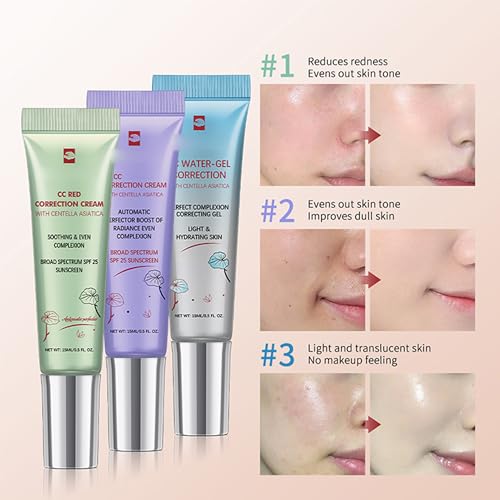 CC Cream Purple SPF 25 Redness Corrector with Centella