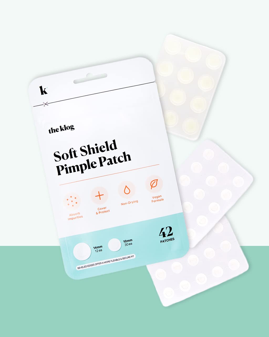 The Klog Soft Shield Pimple Patch, 2 Patch Sizes, Pack of 3 (126 Patches)