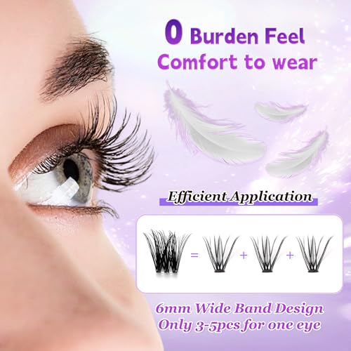 D Curl Lash Clusters 8-18mm Mix - DIY Eyelash Extensions