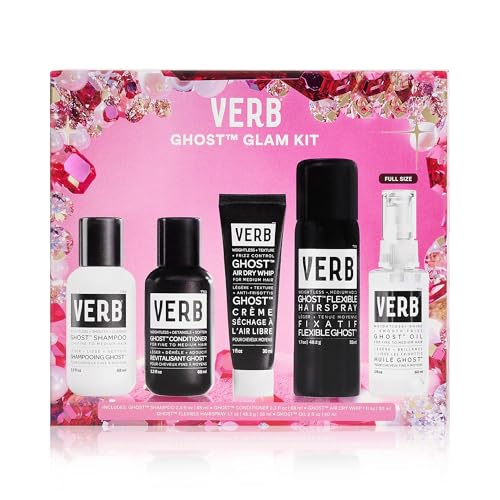 VERB Ghost Discovery Kit - Travel Size Hair Care Set for Shine & Frizz Control