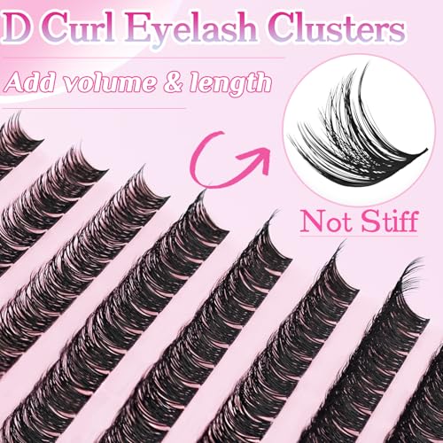 Wispy Lash Clusters 9-14mm D Curl DIY Eyelash Extensions 120pcs