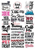 30 BDSM Temporary Tattoos for Adults | Kinky Designs