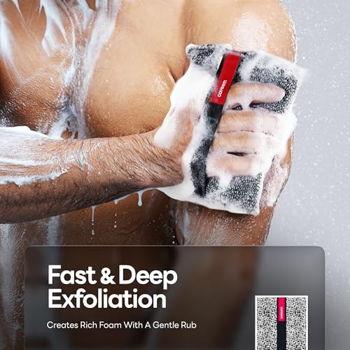 Caveem Exfoliating Body Scrubber Sponge, 2 Pack