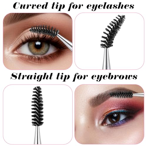 Sorcristy 5PCS Eyelash Brush Set with Caps for Makeup & Grooming