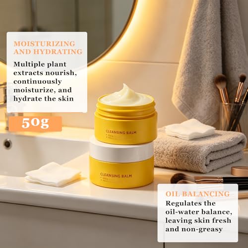 Cleansing Balm Makeup Remover - Waterproof & Oil Control, 2 Pack 200g