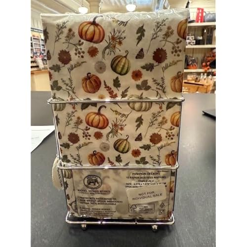 Michel Design Works Scented Foaming Hand Soap and Napkin Caddy Set, Pumpkin Delight