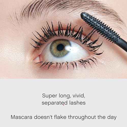 Vivienne Sab? Cabaret Premiere Black Mascara, Volume and Length, Defining, Curling, No Flaking, No Clumping, Smudge Proof, Washable, Cruelty-Free, Made in Europe, (01 Black), 0.3 Fl Oz, 1 Pack