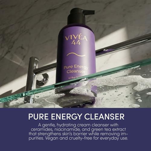 Pure Energy Cleanser ? Gentle Face Wash with Ceramides, Niacinamide & Green Tea Extract ? Hydrating Cream Cleanser for Balanced Skin ? Vegan & Cruelty-Free ? 6.7 fl oz / 200 ml