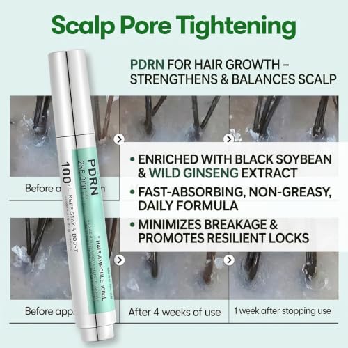 PDRN Hair Ampoule 100ml - Scalp Serum for Thinning Hair