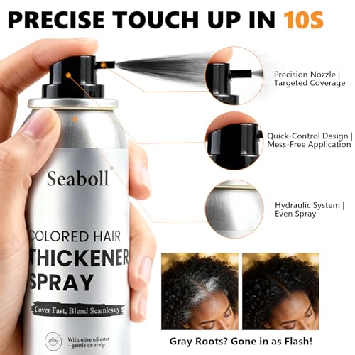 Root Touch Up Hair Color Spray - 4oz Gray Coverage