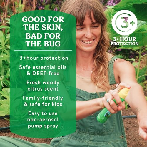 Badger All Natural Bug Spray - Family Friendly Mosquito Repellent, 2.7 fl oz