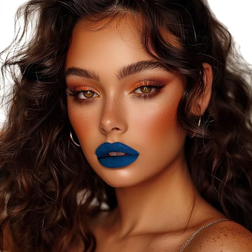Depuplum Dark Blue Matte Lipstick - Long Lasting & Smudge-Proof