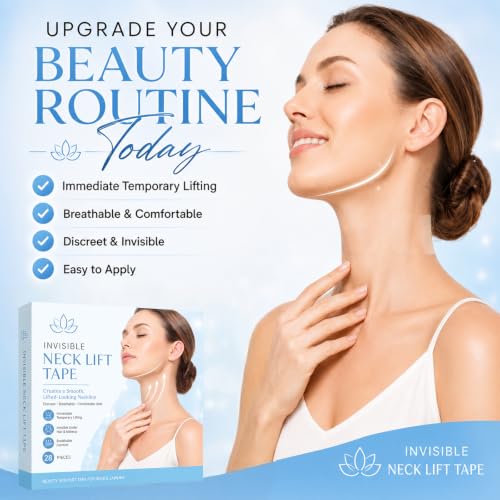 Neck Lift Tape - Matte Transparent Water-Resistant 28 Strips