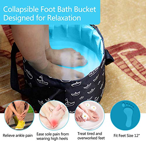 Portable Collapsible Foot Spa Bucket for Soaking Feet