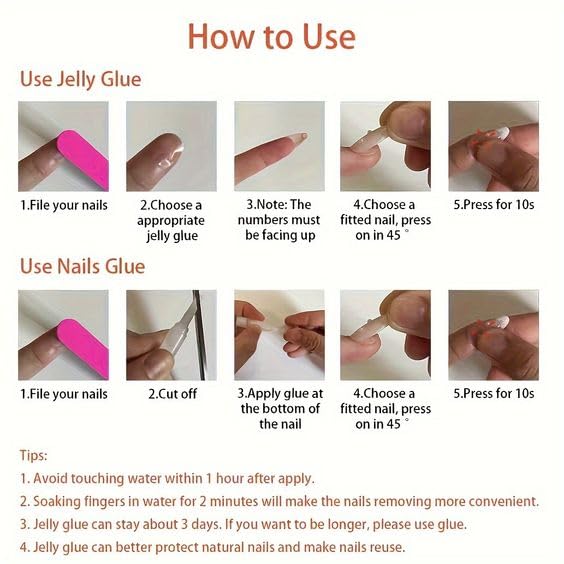 24Pcs Valentine's Day Press on Nails Cute Short Square Fake Nails Love Letter Envelope Design Glossy Glue on Nails Artificial False Nails Love Balloon Acrylic Nails for Women Valentines Nails Art