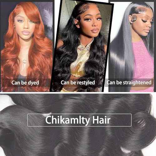 Raw Bundles Human Hair, 16A Raw Burmese Hair Body Wave Bundles, 12 14 16 Inch, 3 Years Service Life, Keep Texture Silky Soft Tangle-Free after Multiple Washes