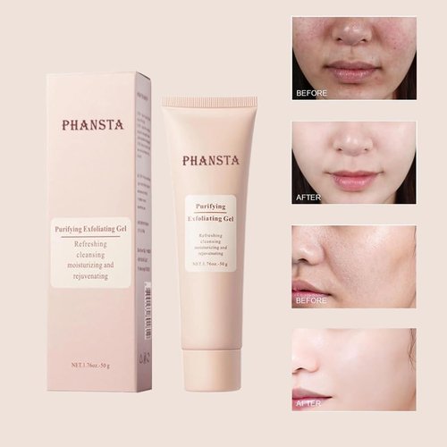 Phansta Exfoliating Gel, Phansta Purifying Enzymes Exfoliating Gel, Exfoliating Gel Scrub for Face, Moisturizing Exfoliating Scrub Gel for All Skin (3pcs)