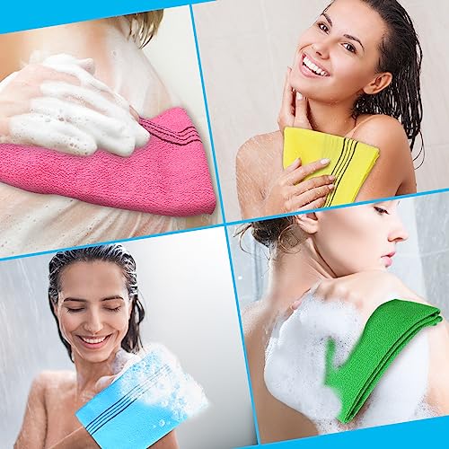 Tatuo 4-Pack Korean Exfoliating Washcloths 35x13 inch Back Scrubber
