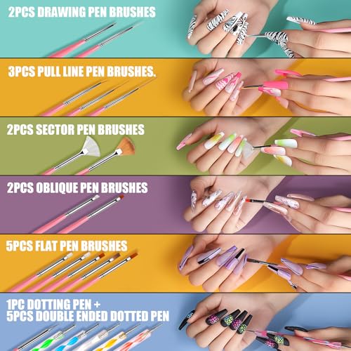 Acrylic Nail Kit with Chrome Powder & Almond Tips – Beginner Set