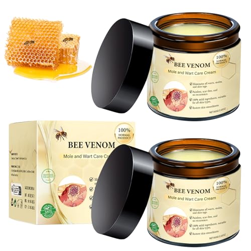 2Pcs Bee Venom Skin Treatment Cream, Bee Venom Comprehensive skincare Cream, 2025 New Professional Bee Venom Gel, Bee Venom Moisturizing Gel for All Body Parts, 2.12OZ / 60g