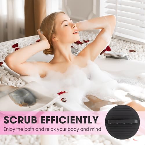 Exfoliating Bath Scrubber Gloves - 2 Pack with Straps