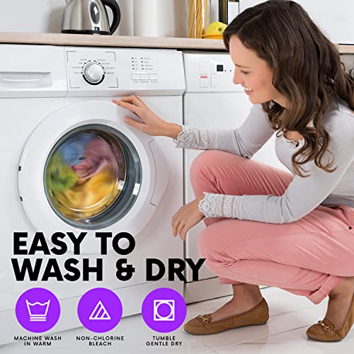 Elaine Karen Cotton Washcloths 8-Pack 12x12 Inch