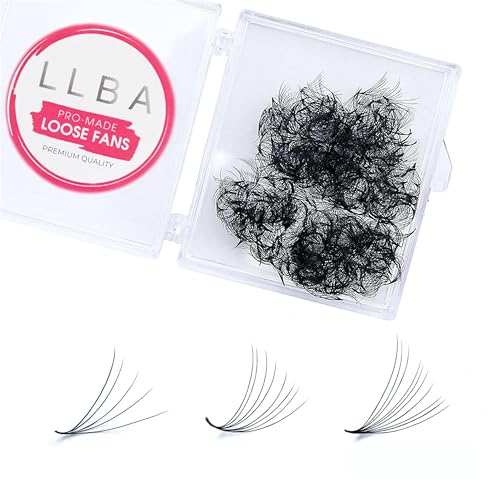 LLBA Promade Fans Handmade Volume Eyelashes Multi Selections From 3D To 16D C CC D DD L M Curl Thickness 0.03 ~ 0.1 mm 8 - 20mm Length Long Lasting Easy Application (16D-0.03 CC 13 mm)