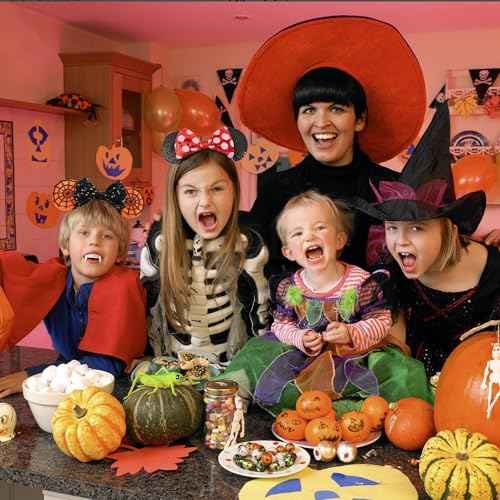 ASAHEL Mouse Ears Headbands Fashion Shiny Bows Mice Ears Birthday Parties Themed Events (Red Bow, Onesize)