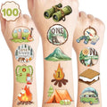 Camper Temporary Tattoos - 100 PCS (10 Sheets) 1st Birthday Party Favors