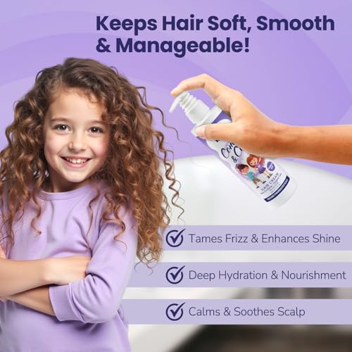 Dr. Fischer Kids & Adults Hair Detangler Cream Twin Pack 5.5 Fl Oz - Rosemary & Vitamin B5
