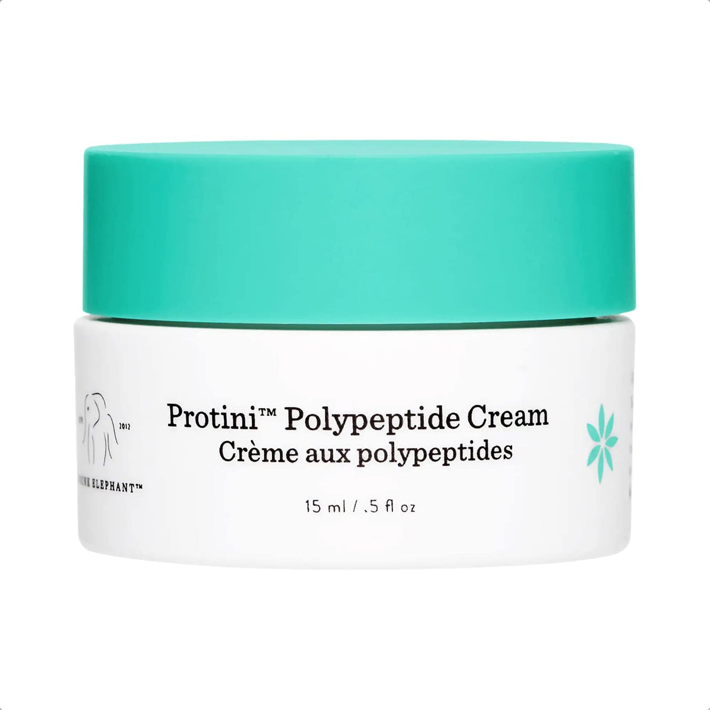 Drunk Elephant Protini Polypeptide Cream Mini. Protein Face Moisturizer with Amino Acids. (0.50 oz / 15 mL)