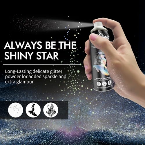 Ragkun Body Glitter Spray - Long-Lasting Waterproof (2.11 Fl Oz)