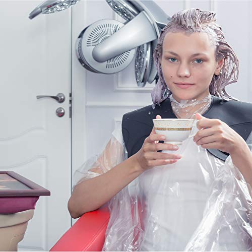 WILLBOND 100 Disposable Salon Capes, 51.2 x 36.2 Inch, Waterproof