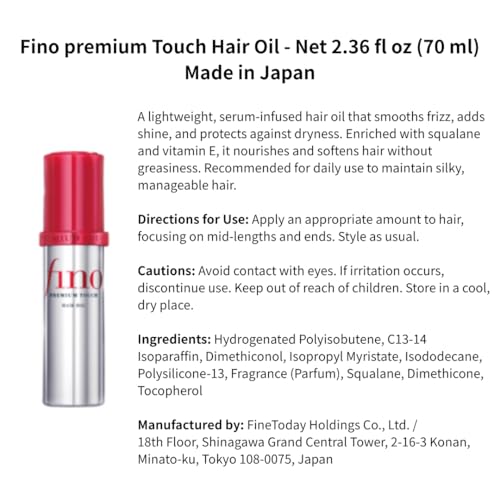 Hair Oil for Damaged Hair Repair, 70mL Glossy & Silky