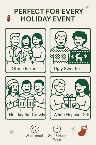 36 Christmas Temporary Tattoos for Adults – 18 Funny Designs