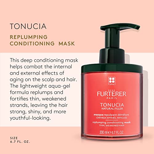 Rene Furterer TONUCIA Replumping Conditioning Mask - For Thin, Weakened Hair Due to Aging - Redensify & Revitalize - Silicone-Free