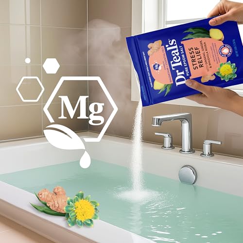Epsom Salt Magnesium Soak for Stress Relief with Essential Oils, 3 lbs