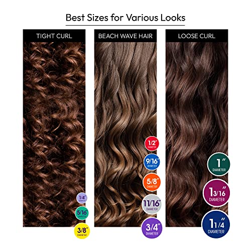 Red by Kiss Flexi Rods Heatless Hair Curler Set - 7" x 11/16" (6 Pack)