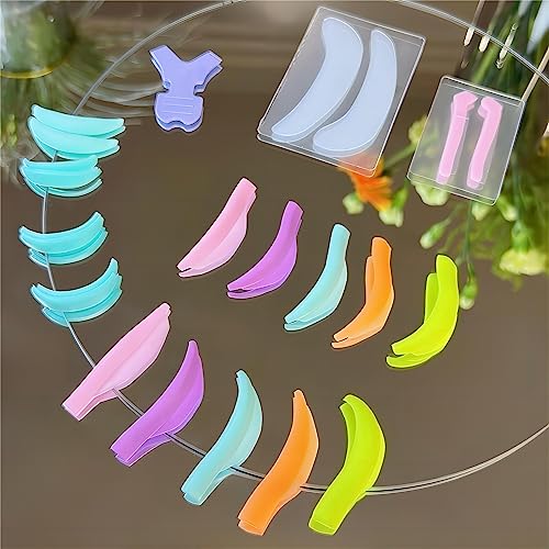Eyelash Lift Shields Kit 9-Size Silicone Pads Glueless Lami