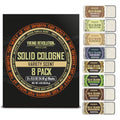 Viking Revolution 8 Pack Solid Cologne for Men Travel Set