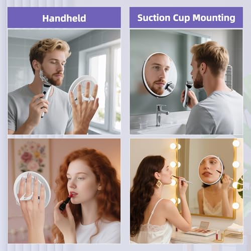 40X Magnifying Makeup Mirror with Suction Cups