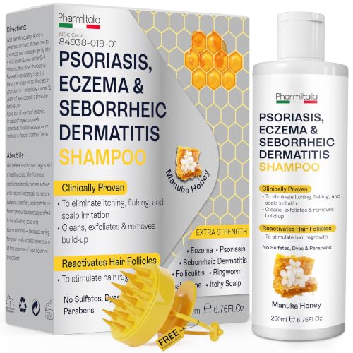Psoriasis Shampoo for Dry Itchy Scalp with Salicylic Acid 3% - Eczema Relief & Folliculitis Treatment