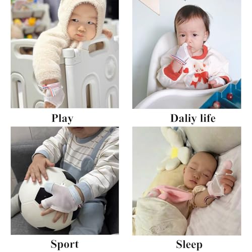Thumb Sucking Guard Gloves for Kids Ages 6M-8Y