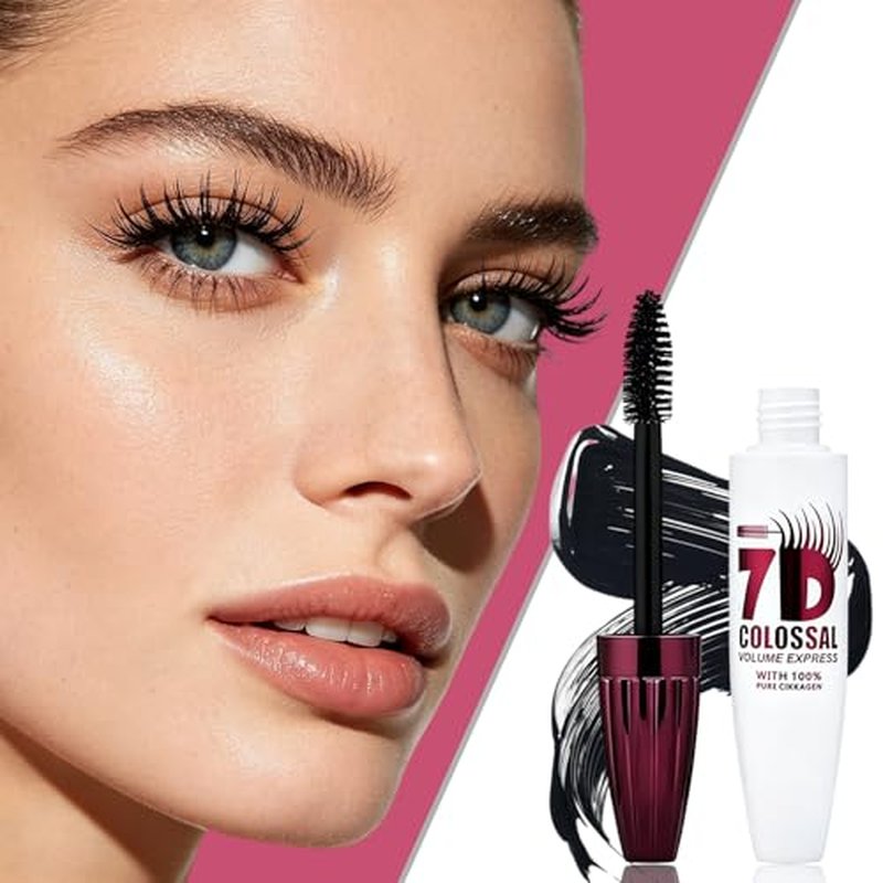 7D Waterproof Mascara 3 Pack - Long Lasting Volume & Curl