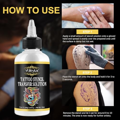 Tattoo Stencil Transfer Gel 150ml – Professional Body Art