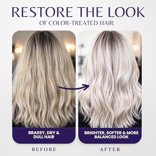 EDENIKA BOTANICALS Purple Shampoo & Hair Mask Set for Blonde & Silver Hair