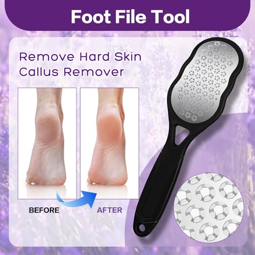 Himalayan Pink Foot Soak & Pedicure Kit - Callus Remover Set for Dry Feet