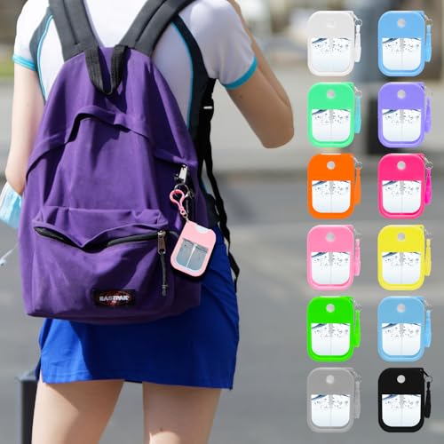 Jolbndcv 12 Pack Card Spray Bottle 38ml Portable Perfume Spray Bottle Mini Card Shape Reusable Sprayer Bottle Refillable Empty Bottles with Hook Funnels, Droppers